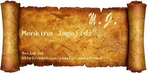 Menkina Jagelló névjegykártya